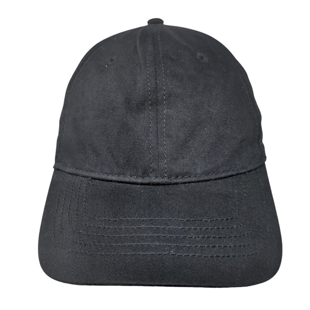 Time And Tru Slideback Hat Black OSFA Adjustable Solid Blank W/Tags